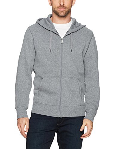 Amazon Essentials Full-Zip Hooded Fleece Sweatshirt sudadera, Gris (light grey heather), Small