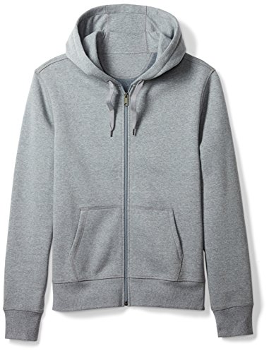 Amazon Essentials Full-Zip Hooded Fleece Sweatshirt sudadera, Gris (light grey heather), Small