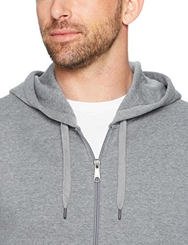 Amazon Essentials Full-Zip Hooded Fleece Sweatshirt sudadera, Gris (light grey heather), Small