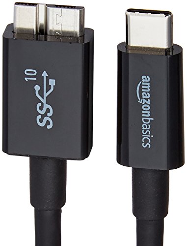 AmazonBasics - Cable USB tipo C a Micro-B 3.1 de 2ª generación - 0,9 m - Negro