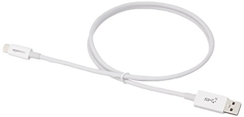 AmazonBasics - Cable USB tipo C a USB A 3.1 macho de 2ª generación - 0,9 m - Blanco