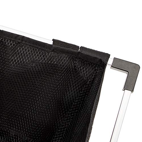 AmazonBasics – Cesta doble para colada, Negro