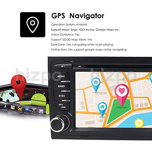 Android 10 in Dash GPS DVD Player for Audi A4 S4 RS4 Auto Radio Navigation 8inch HD Touchscreen 2GB RAM Wifi 4G Bluetooth Support TPMS DAB+ OBD2 DVB-T