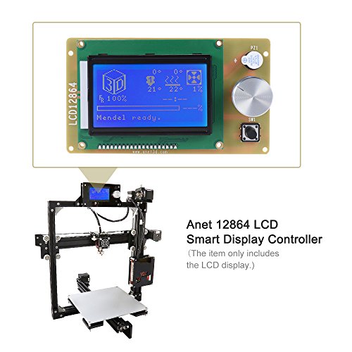 Anet 12864 Lcd Smart Pantalla de Visualización Módulo Controlador con Cable para Ramps 1.4 Mega Pololu Shield Reprap Kit Impresora 3D Accesorio