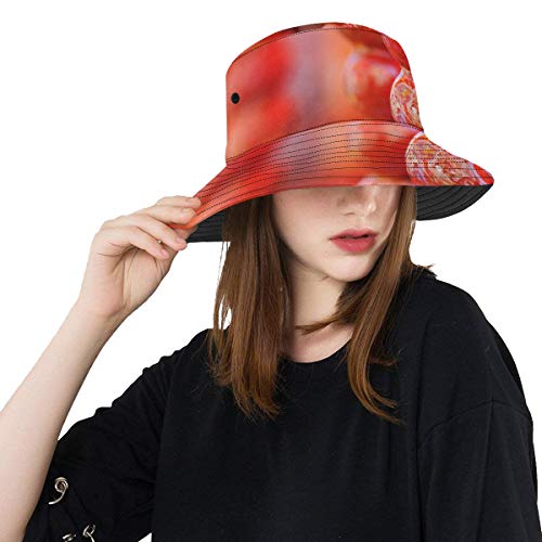 Aramel Recubierto Fruta Pinchos Nuevo Verano Algodón Unisex Moda Pesca Sol Bucket Sombreros para niños Adolescentes Mujeres y Hombres con Personalizar Top Empaquetador de Pescadores para Viajes