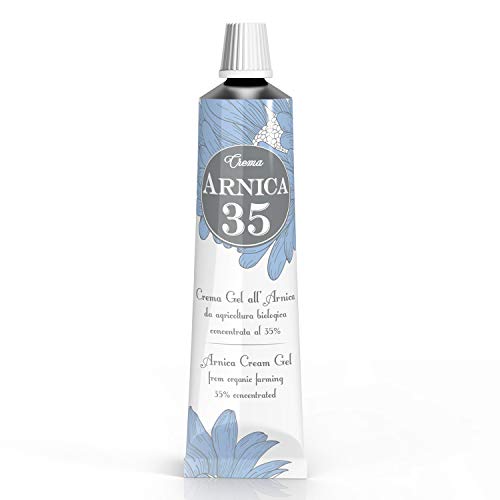 Arnica 35 - Gel crema a base de árnica concentrada al 35% - ELIMINA HEMATOMAS - REDUCE HINCHAZÓN, DOLORES MUSCULARES Y ARTICULARES - formato 50ml