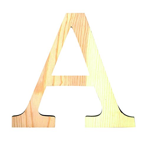 Artemio 19 cm en la Parte Superior es de diseño de la Letra A de Madera con Tapa, Beige