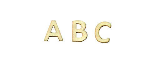 Artemio - Alfabeto de Madera (Letras mayúsculas, 1,3 cm), Color Beige