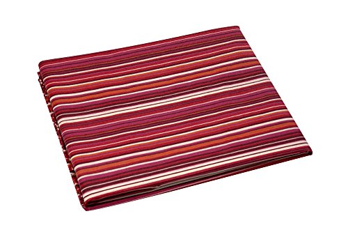 atenas home textile Mantel Antimanchas Ibiza 50% algodón 50% poliéster con protección de Resina y Teflón de Dupont(R) (Redondo, Rojo)