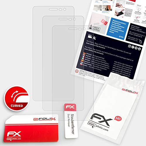 atFoliX Anti-Choque Lámina Protectora de Pantalla Compatible con Doopro P4 Antichoque Película Protectora, antirreflectante y Flexible FX Película Protectora (3X)