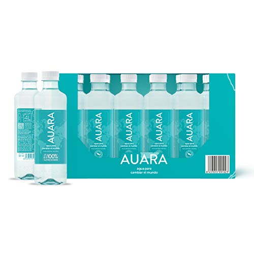 AUARA Agua Mineral Natural sin Gas - Paquete de 24 x 500 ml - Total: 12000 ml