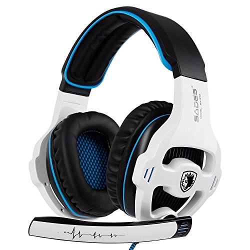 Auriculares SADES SA810 Xbox One PS4 Stereo Gaming con micrófono y cancelación de Ruido y Control de Volumen para la Nueva Xbox One/PC/Mac / PS4 / Table/Phone