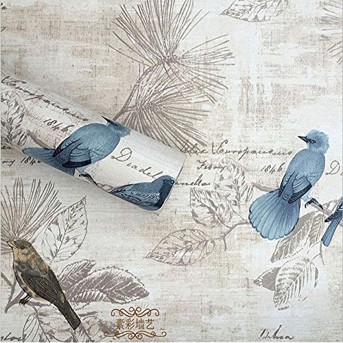 Autoadhesivo decorativo Vintage papel de contacto estante maletero Peel y Stick extraíble papel pintado para estantes cajón muebles pared artes y manualidades decoración 45 x 200 cm