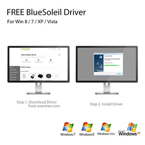 Avantree DG40S Bluetooth USB PC, Adaptador Dongle Bluetooth 4.0, con Tecnología BLE para Mando PS4, Mando Xbox One S, Auriculares, Altavoz, Teclado en Ordenador de Windows 10, 8, 7, XP, Vista
