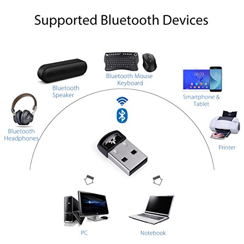 Avantree DG40S Bluetooth USB PC, Adaptador Dongle Bluetooth 4.0, con Tecnología BLE para Mando PS4, Mando Xbox One S, Auriculares, Altavoz, Teclado en Ordenador de Windows 10, 8, 7, XP, Vista