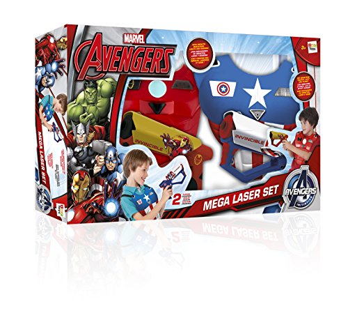 Avengers -  Set Megaláser corazas y Pistolas (IMC Toys  665041)