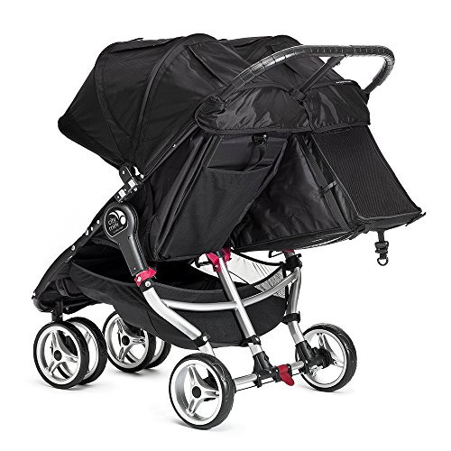 Baby Jogger City Mini Gemelar - Silla de paseo, color negro/gris