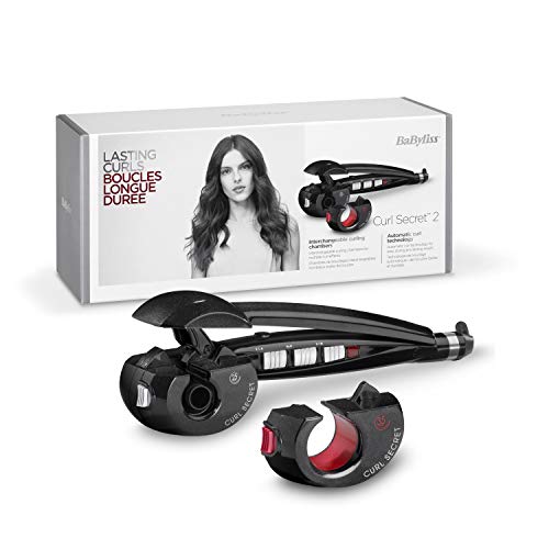 BaByliss C1300E Rizador de pelo automático con 2 cabezales, 100% automático, doble calentador cerámico, color negro