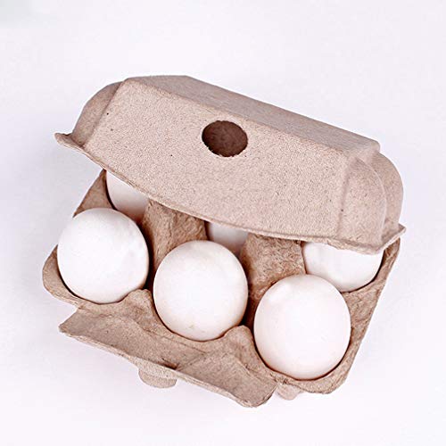 Balacoo 10pcs 6 Cajas de Huevos de Papel bandejas de Huevos Titular para Paquete de Huevos a Granel