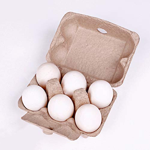 Balacoo 10pcs 6 Cajas de Huevos de Papel bandejas de Huevos Titular para Paquete de Huevos a Granel