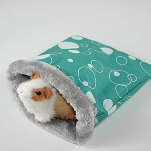 Balacoo - Saco de dormir de peluche, cálido, pequeño, para animales domésticos, saco de dormir, jaula nido para cachorro de conejo de India, erizo, rata chinchilla (color al azar)