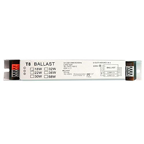 Balastro electrónico de 220 a 240 V con lámpara fluorescente universal de encendido instantáneo y amplio voltaje, balastos electrónicos T8