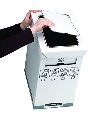 Bankers Box System - Papelera de reciclaje, blanco