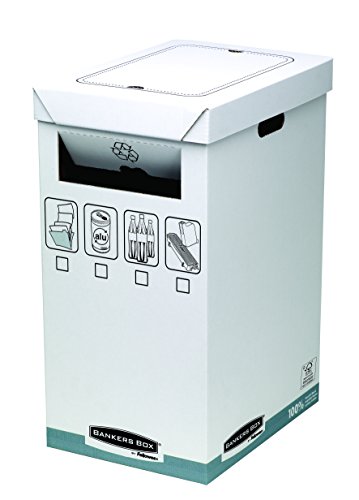 Bankers Box System - Papelera de reciclaje, blanco