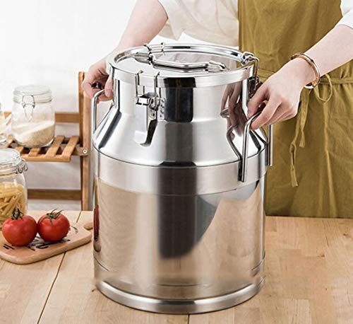 Barril sellado de acero inoxidable, 28L-88L Bolsa de leche de acero inoxidable, con tapa de sellado Tanque de agua pesada, Barril altamente sellado, Adecuado para / Industrial / Cocina / Tanque de alm