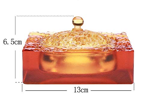 BATOWE Titular cenicero Horno Inicio aromaterapia Estufa Quemador de Incienso de purificación de Aire Interior Vidrio Adornos de Ceniza for los Fumadores, Escritorio Fumadores Cenicero for el hogar