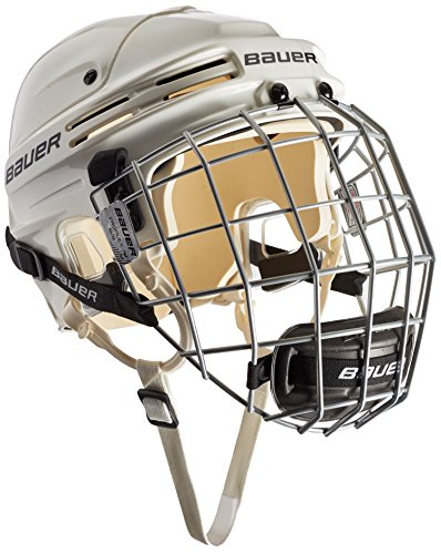 Bauer Eishockeyhelm 4500 Combo mit Gitter - Casco de Hockey sobre Hielo, Color Blanco, Talla m