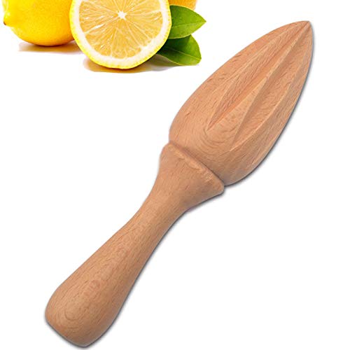 Behavetw - Exprimidor de limón de madera, exprimidor manual de frutas, diseño de esquina en diez esquinas, fácil de usar, como en la imagen, Tamaño libre
