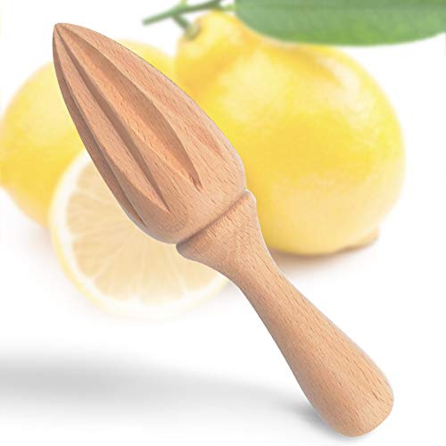 Behavetw - Exprimidor de limón de madera, exprimidor manual de frutas, diseño de esquina en diez esquinas, fácil de usar, como en la imagen, Tamaño libre