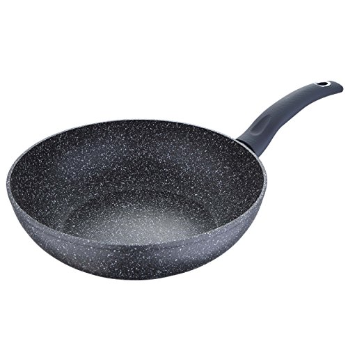 Bergner Orion Wok, Aluminio Forjado, Gris, 28 cm