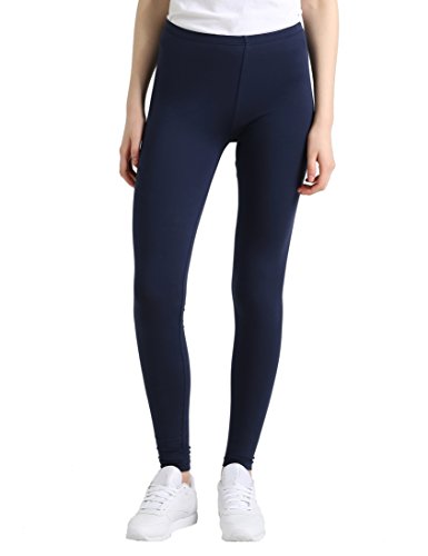 Berydale Leggings largos de mujer, mate, Azul (Navy), 40 (Talla del fabricante: Large)