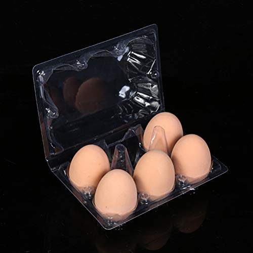 BESTonZON Contenedor de Almacenamiento de Huevo para Refrigerador de Bandejas para 6 Huevos 12 Piezas