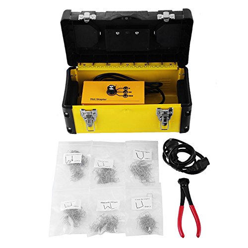 Beyondlife máquina de soldadura de reparación de plástico Hot stapler Tool Gun Kit para parachoques de reparación de plástico con caja de almacenaje de 600 grapas y tijeras