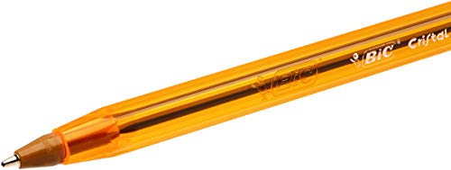 BIC Cristal Original Fine - Bolígrafos punta fina (0.8 mm), Caja de 50 unidades, Color Negro