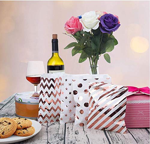 Biluer 100PCS Mini Bolsitas Papel Kraft Bolsas de Regalo Bolsas de Papel Bolsas de Dulces,Ideal para Boda Dulces Bautizos Panuelo Regalo de Invitados Semillas Flores