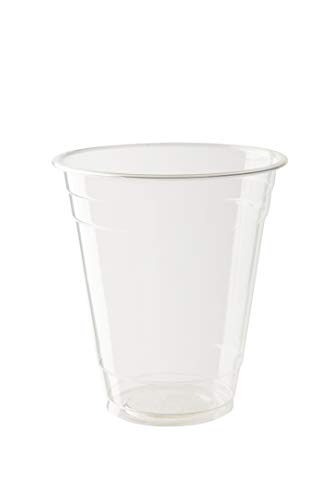 Bionatic Spain Vaso de plastico organico PLA para Cerveza y refrescos,desechable, compostable y sostenible. Ideal para Fiestas, Catering, Eventos, cumpleaños, Camping, Barbacoa. (400 ml. 50 Unidades)