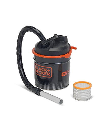 Black+Decker BXVC20MDE Aspirador de Cenizas (900 W, 18 l) con Función de Soplado