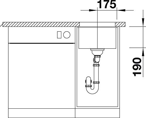 BLANCO SUBLINE 320-U 523 410 Fregadero Cocina