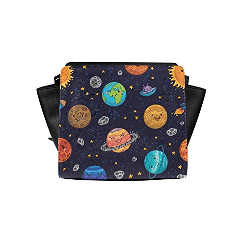 Bolsa de bandolera antirrobo Mercury Travel Around Bolsa de maleta planetaria Bolsas de bandolera Bolsas de viaje Bolsas de hombro de lona Equipaje para dama Chica Mujeres Bolsas de entrenamiento pa