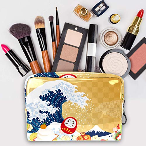 Bolso de Cosméticos Surf de Vaso Creativo Viaje de Maquillaje Organizador de Almacenamiento Cosmético de la Bolsa de Trabajo Impermeable para Las Mujeres 18.5x7.5x13cm