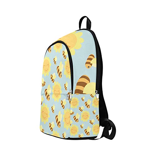 Bolso Deportivo Lindo Abeja trabajadora Alas Dobles Insecto Duradero Resistente al Agua Clásico Bolso Informal de Negocios Bolsos universitarios Mochila de Hombro para niñas Mochila de Nylon