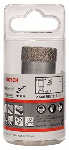 Bosch 2 608 587 117 - Coronas de diamante para perforación en seco Dry Speed Best for Ceramic (25 x 35 mm)