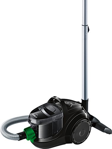 Bosch Hogar BGS1UECO2 GS10 ProEnergy Aspirador sin bolsa, ultracompacto, 550 W, 1.4 litros, Negro y Verde