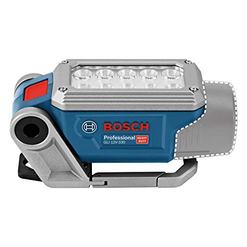 Bosch Professional GLI 12V-330 - Linterna a batería (12V, 330 lúmenes, sin batería, en caja)