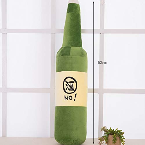 Botella de vino Almohada decorativa Almohada Almohada Almohada tiro de juguete de felpa reina durmiente Botella Almohada Almohada larga infantil de la muñeca del chica del cumpleaños regalo, verde