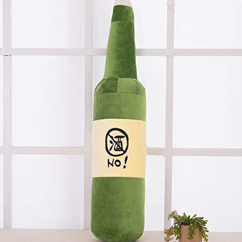 Botella de vino Almohada decorativa Almohada Almohada Almohada tiro de juguete de felpa reina durmiente Botella Almohada Almohada larga infantil de la muñeca del chica del cumpleaños regalo, verde